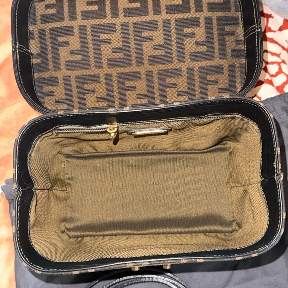 💯 Fendi Zucca 2 Way Vanity Bag - Picture 11 of 13